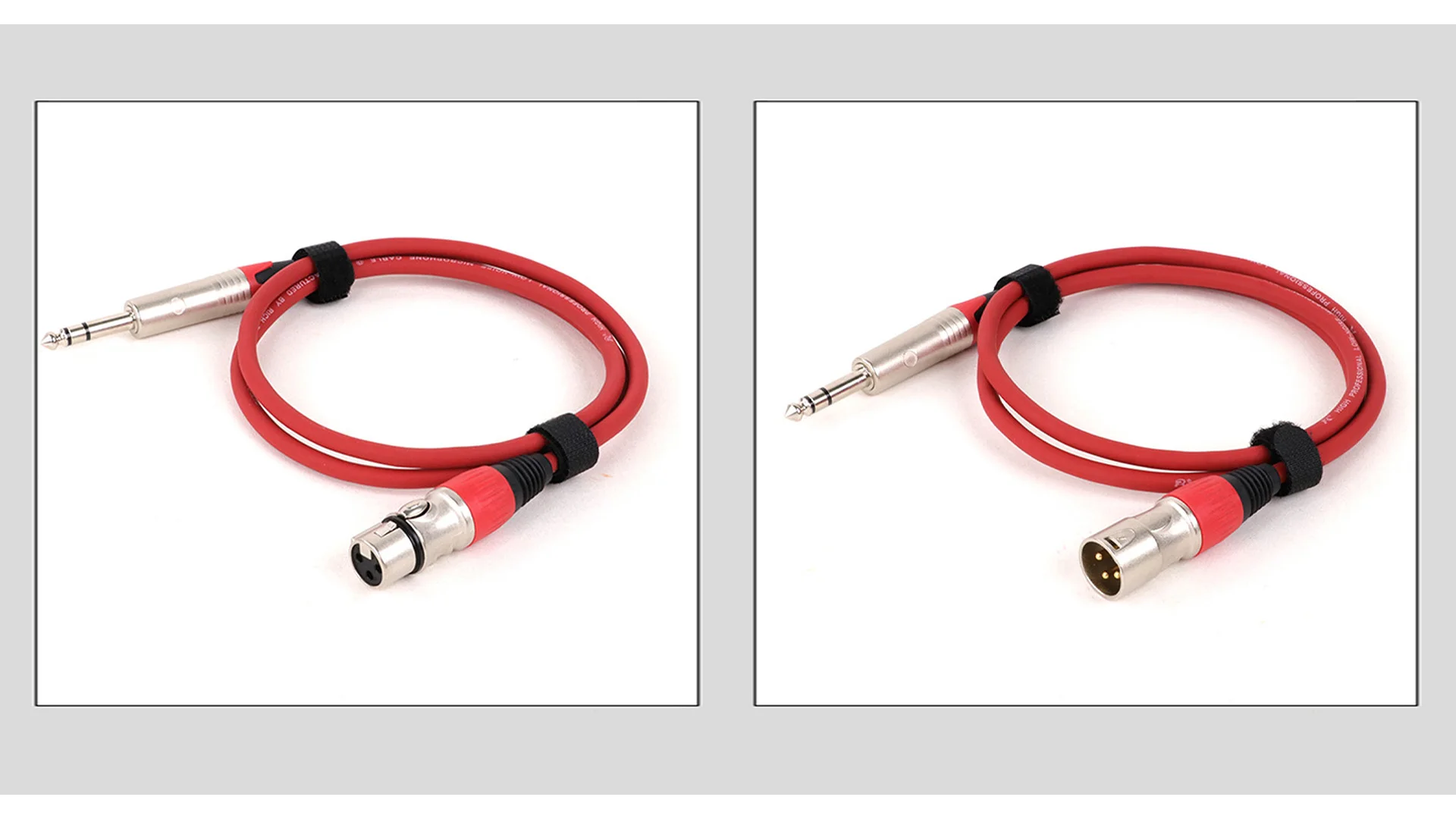 1 Stück hochwertige Buchse 6,35mm(1/4) Stereo-Trs-Stecker auf 3-polige XLR-Buchse/Stecker Kunststoff-Stecker Audio kabel für Gitarren mikrofon – Detail 5