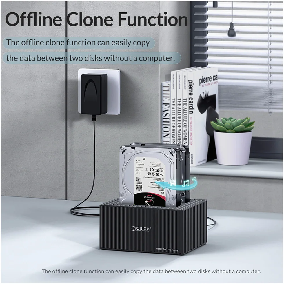Dual Bay Weme Drive Clone ORICO SATA HDD SSD Docking Station For