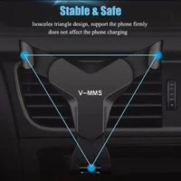 Y-shaped Gravity Car Mobile Phone Holder Car Mounted Air Vent Clip Cellphone Stand Support GPS Navigation Bracket for Smartphone - Image 4