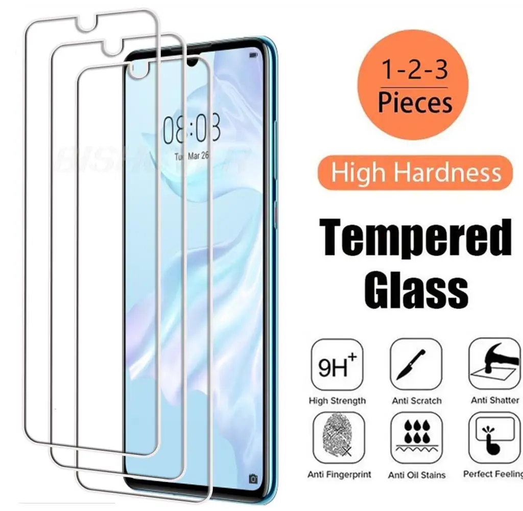 

Tempered Glass For Huawei P30 6.1" ELE-AL00 ELE-L29 ELE-L09 ELE-L04 Screen Protective Protector Phone Cover Film