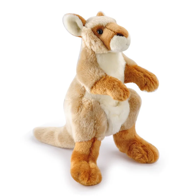 

new Simulation kangaroo doll plush toy parent-child doll cute children's birthday gift early education to know the zoo