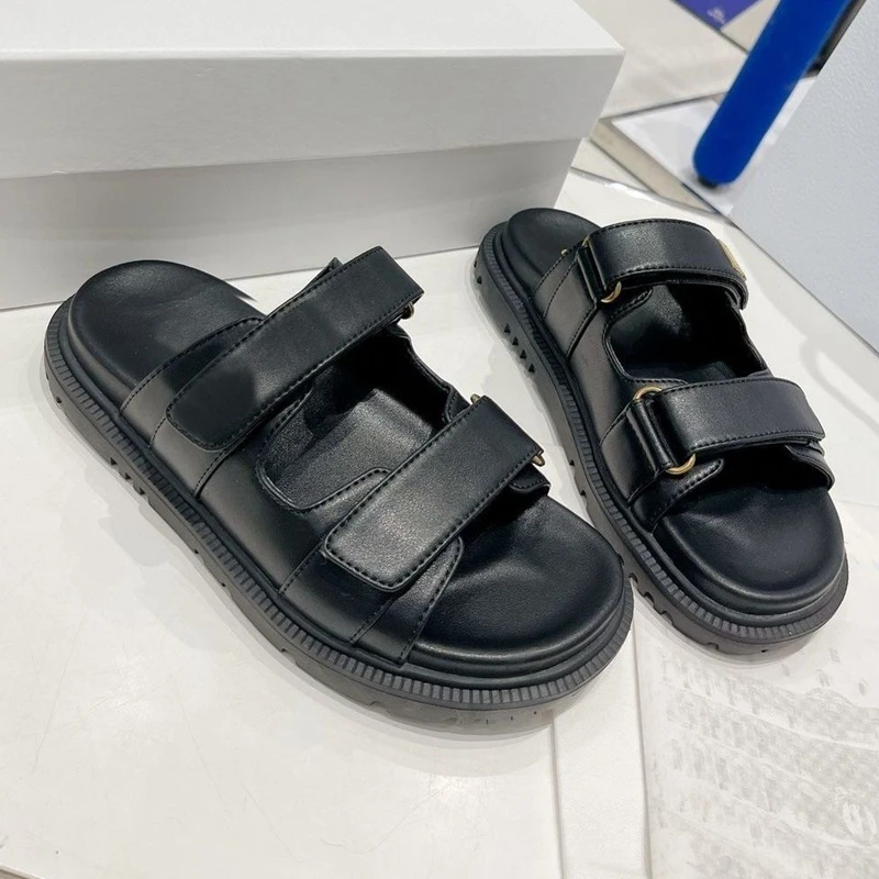 Summer Fashion Leather Women's Sandals Female Flats for Women's Rome Platform Sandals for Women 34-42 women sandals women flats