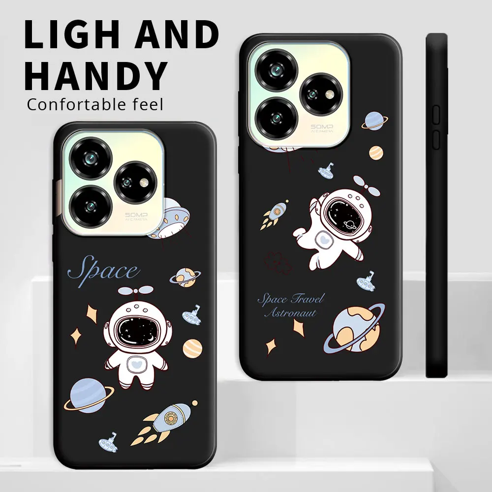 Cartoon Cute Cat Flower Shockproof Silicone Phone Case - Soft and Stylish Back Cover
