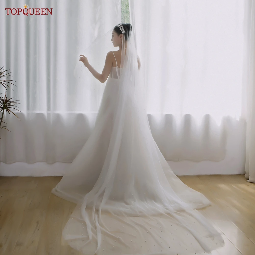 TOPQUEEN V97 Short Wedding Veils Ribbon Edge Bride Veil 2 Layer Veil  Elegant Bridal Wedding Veil for Bachelorette Party Accessor