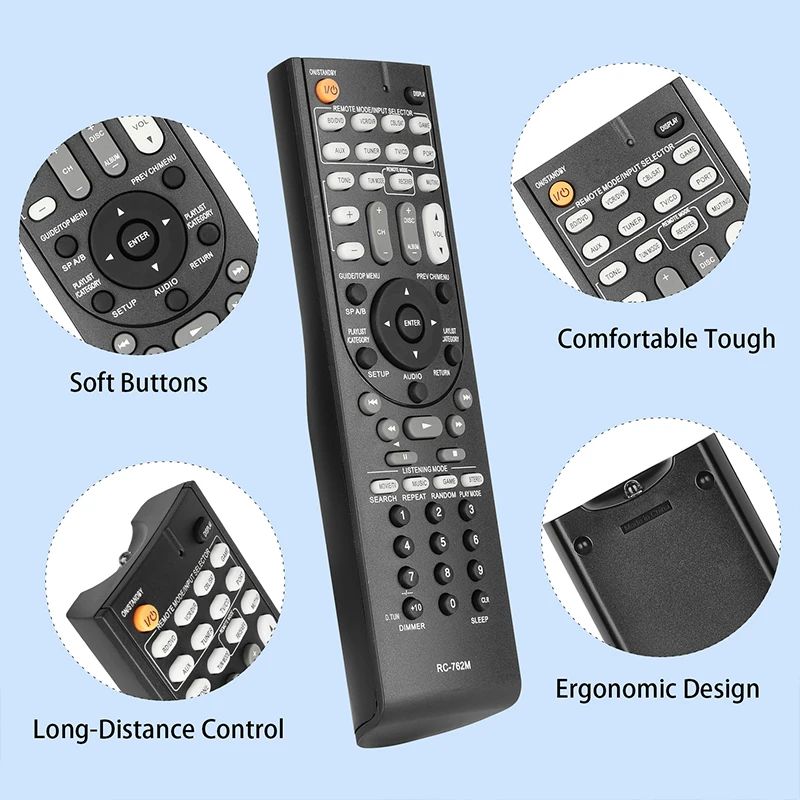 VINABTY RC-762M Telecomando di Sostituito Adatto Per Onkyo AV