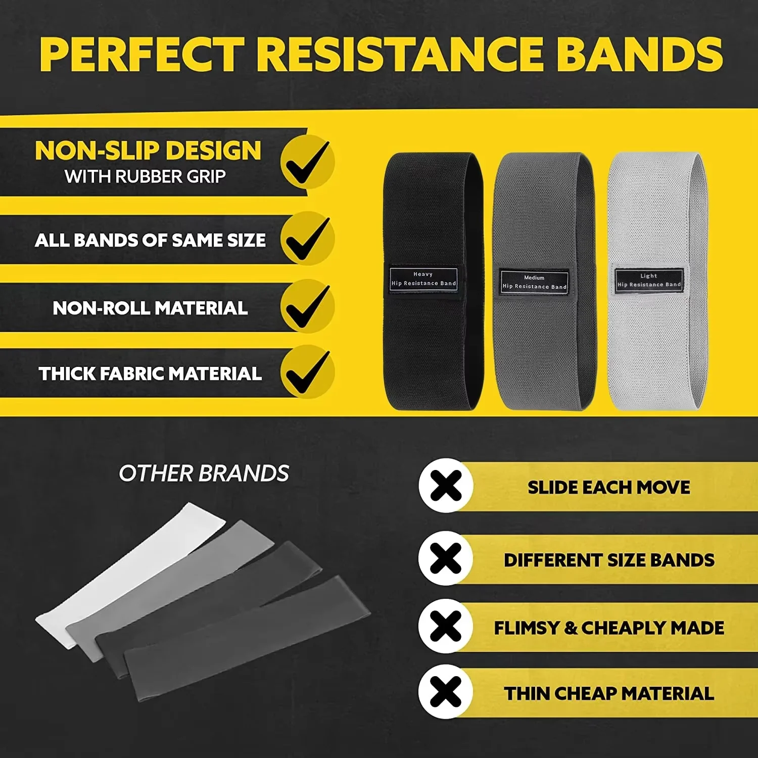 Fabric Resistance Hip Bands 2