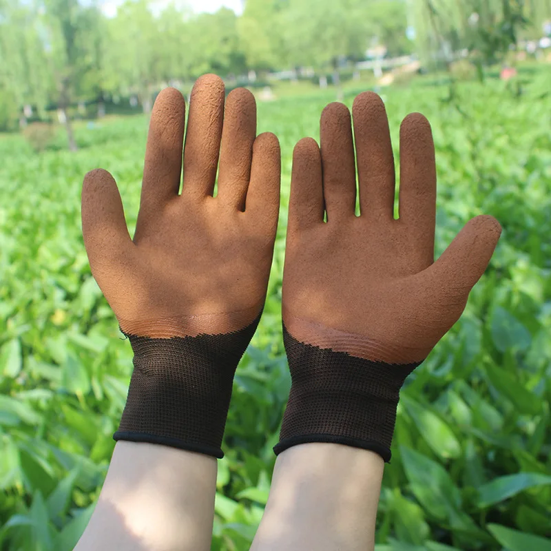 1 Pair/2 Pairs Garden Gloves For Women And Men Breathable For Outdoor Gardening Working Fishing Weeding Digging rubber gloves 2