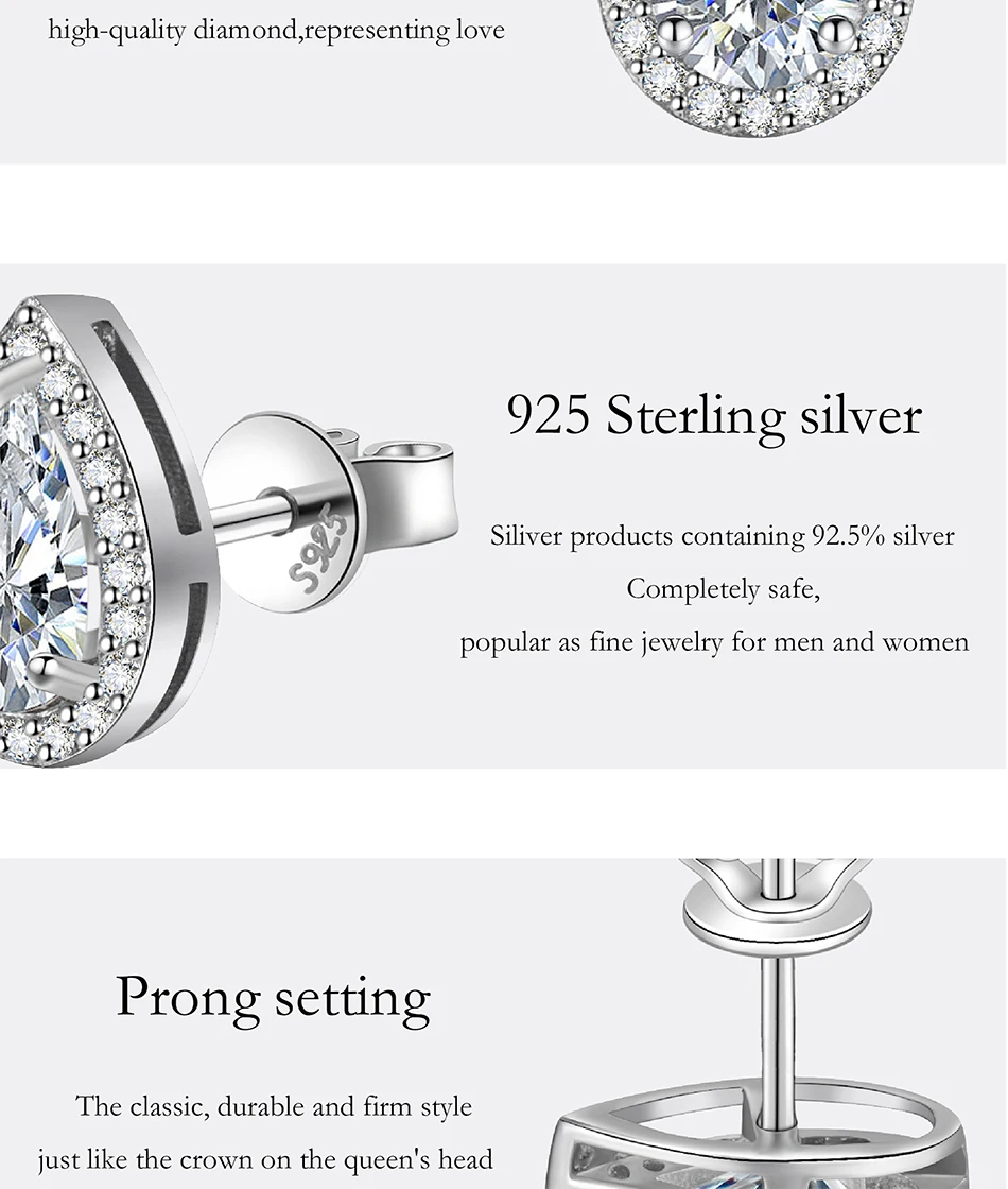 PERFANY Moissanite Earrings brilliance