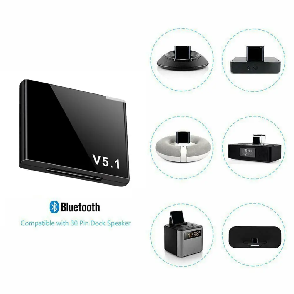 Wireless Bluetooth Music Audio Receiver Adapter Dock
