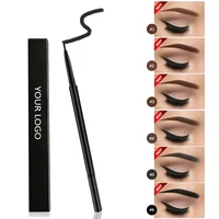 Custom Bulk 6color Eyebrow Pencil Private Label 1.5mm Ultra-thin Brow Double-headed Waterproof Sweatproof Long-lasting Makeup 1