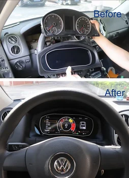 Medidor de velocidad Digital de 10,3 pulgadas, grupo de instrumentos CockPit para Volkswagen VW Gaage para Tiguan de 2009 a 2017 1
