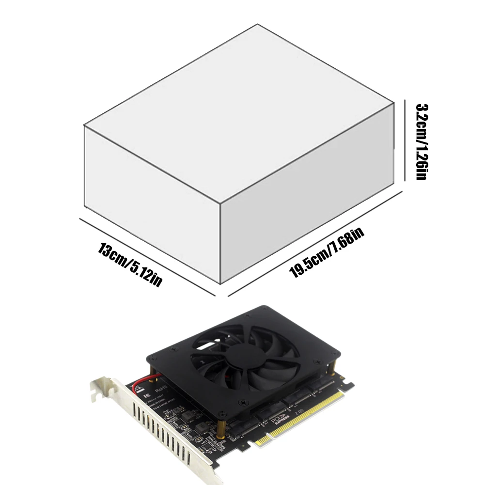 NVMe Cartão Adaptador SSD com Dissipador de