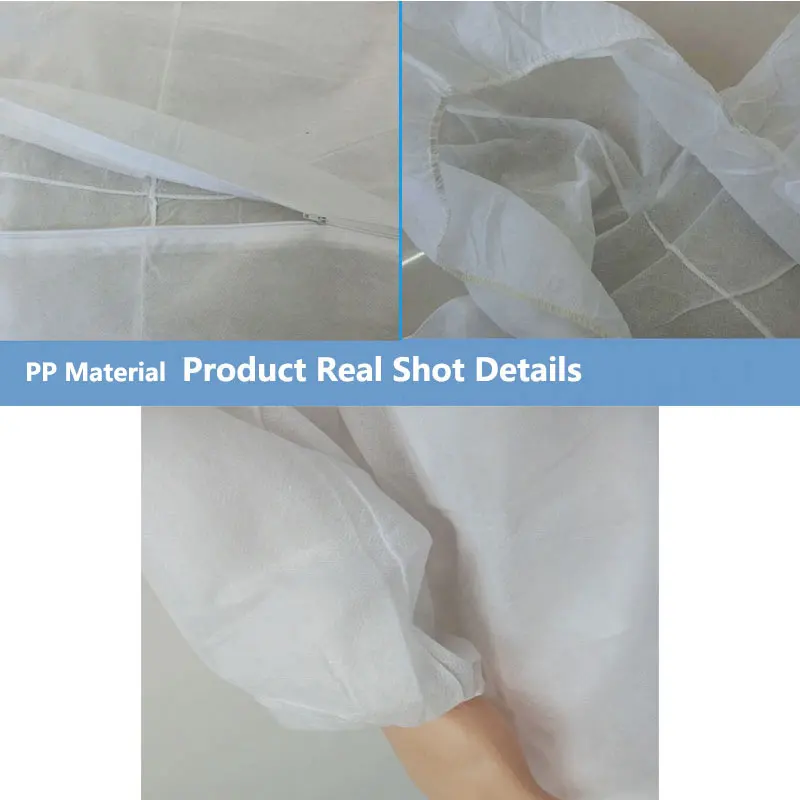 Disposable Work Jumpsuit Breathable Non-woven Fabric Dustproof Oil Resistant Safety Anti Dust Spary Painting Decorating Labour