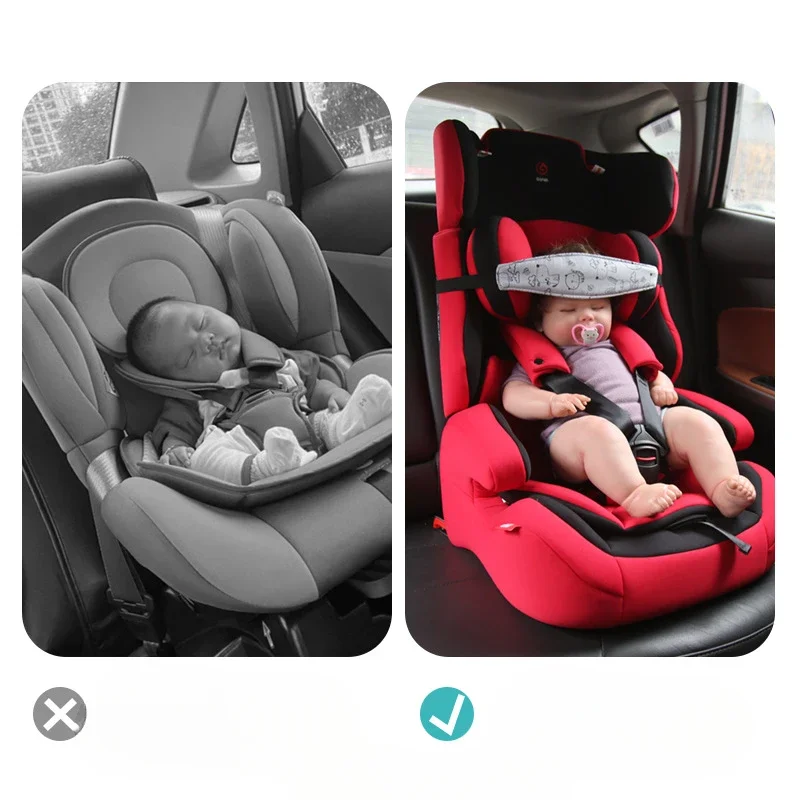 Auto seat head support car seat head belt baby head fixation belt Infant Baby Car Seat Head Support Children Belt Fastening Belt