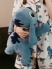 Hot 40/60/80/100cm Stitch Disney Doll Plush Toys Plush Stuffed Doll Soft Pillow Prone Posture Darklight Blue Cute Toy Gifts 6