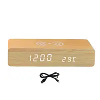 Ireless Charging Alarm Clock With 3-level Brightness Led Display  Digital Alarm Clock For Bedroom, Apartment & Desk | Easy Snooz 4