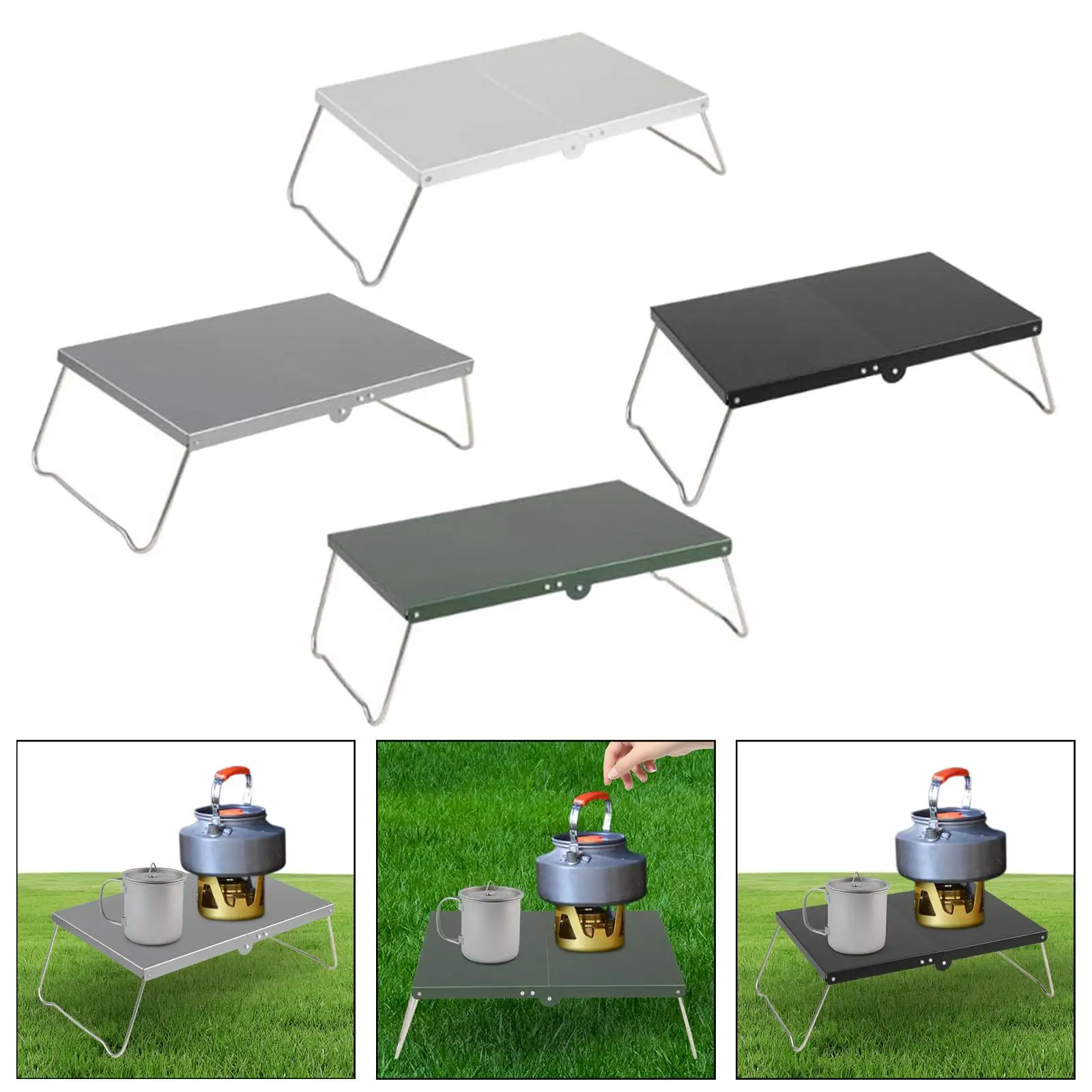 Camping Folding Table Multiuse Camping Desk for Patio Fishing Barbecue
