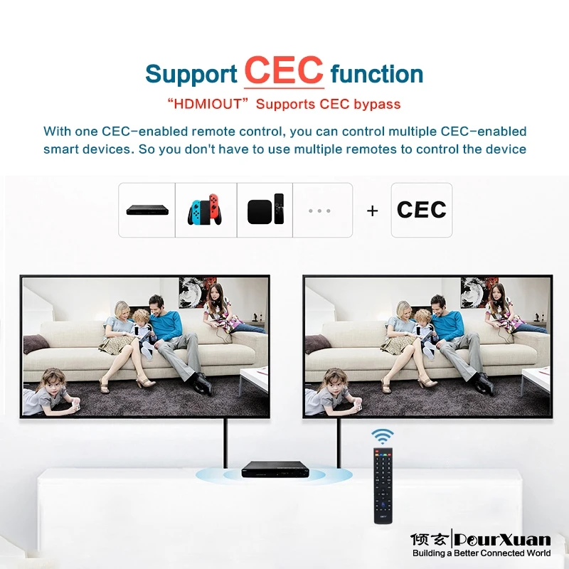 Hdmi 2.0 Conversor de Áudio 5.1ch 7.1ch Extrator Decodificador Adaptador 4k Entrada para hd 1080p Saída Downscaler para tv Ps4 Stb Dvd Alto-falante - Imagem 4