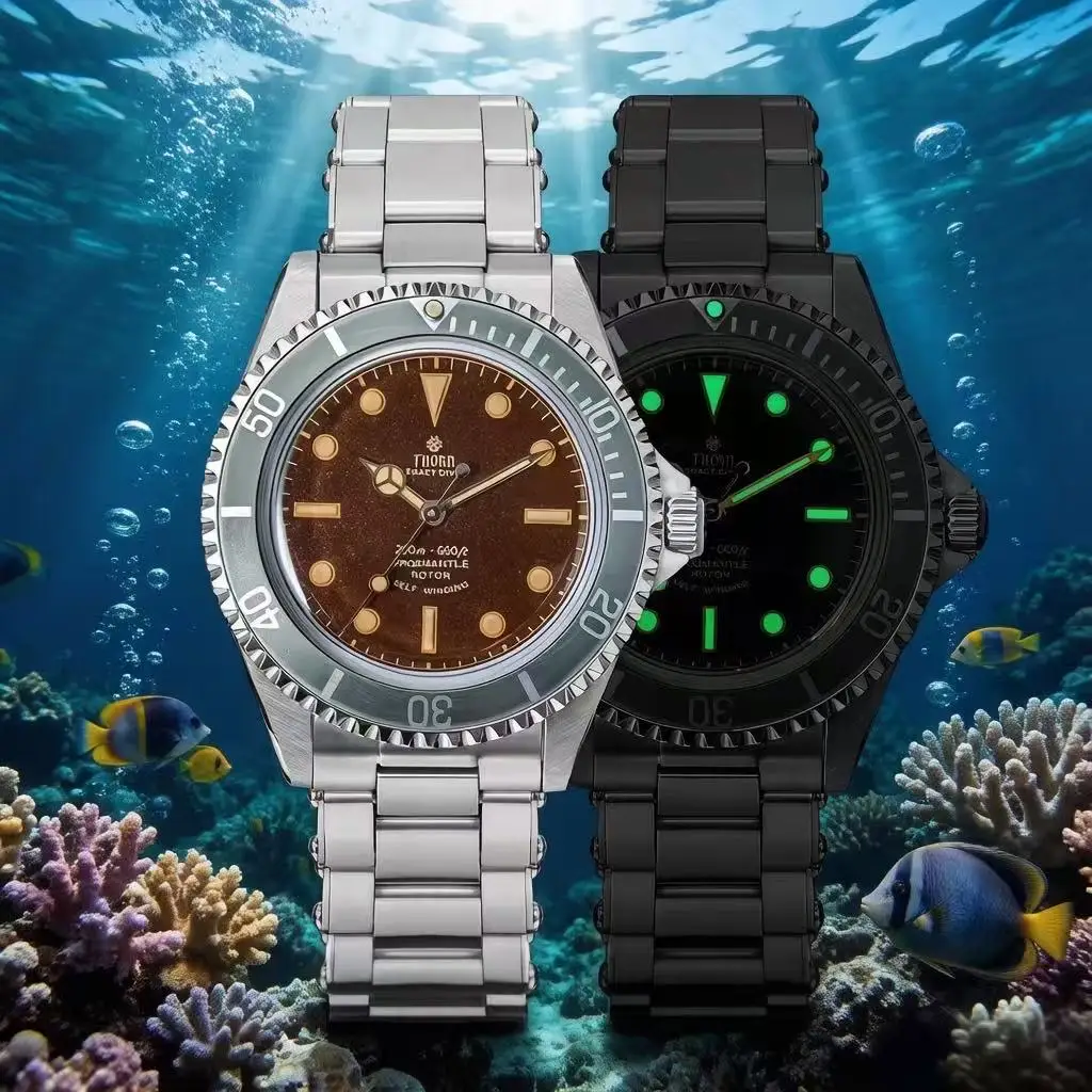 Watch Aliexpress THORN T023 New Diver Watch Men PT5000 Automatic Watch 40MM Mechanical ...