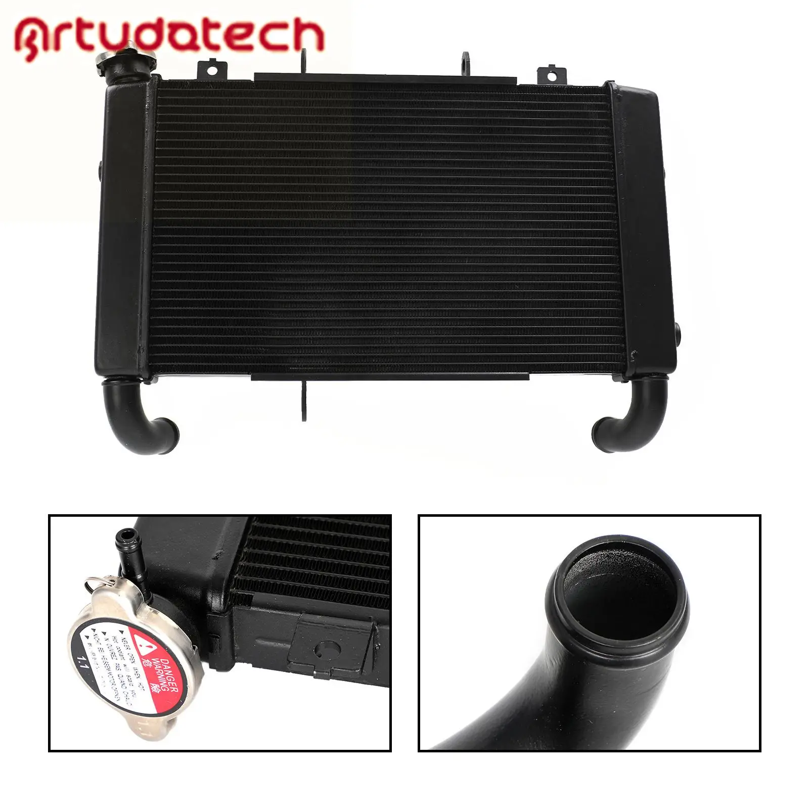 Artudatech Refrigerador de radiador de aluminio para HONDA CB CBR 650 R ...