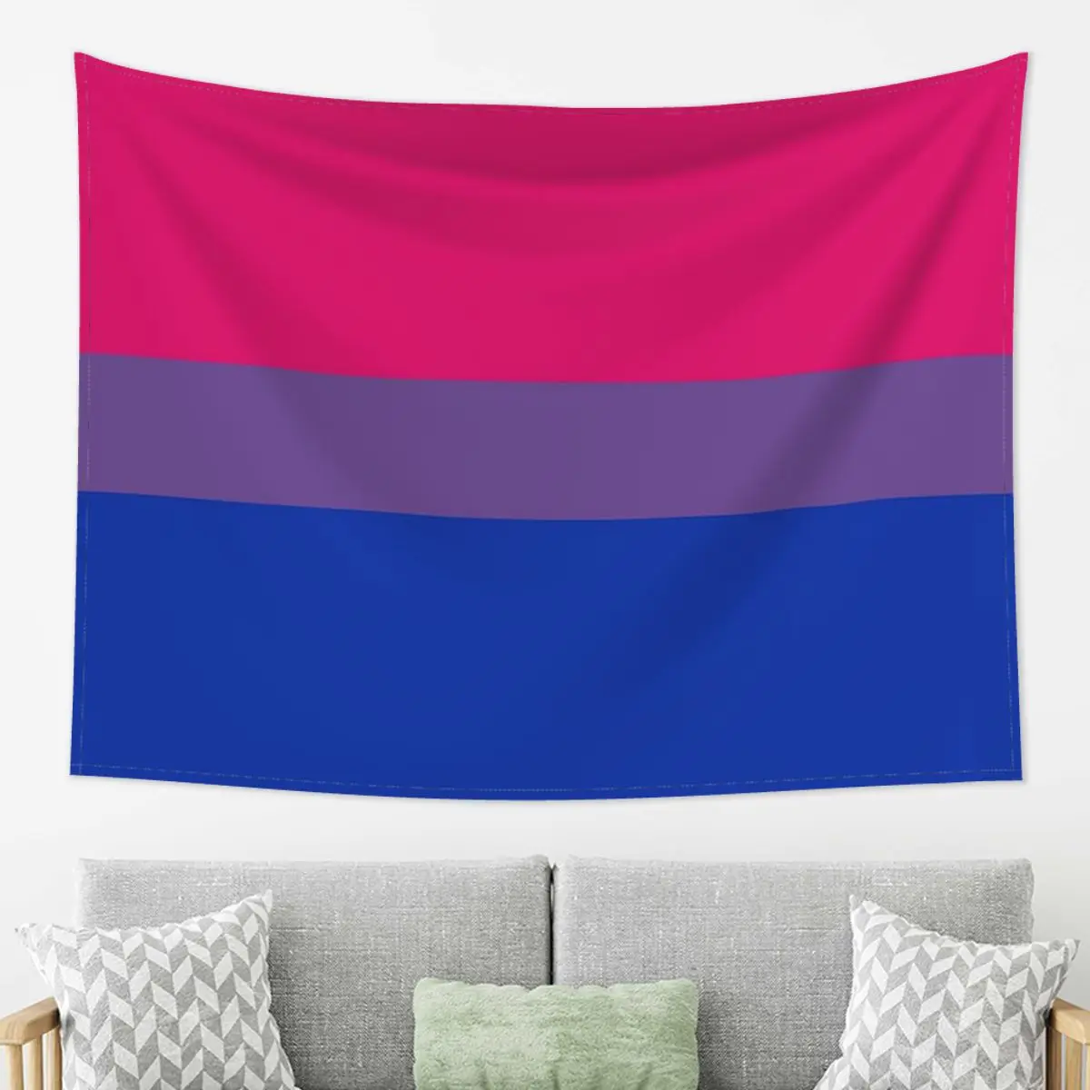 

Bisexual Flag Tapestry Decoration Art Aesthetic Tapestries for Living Room Bedroom Decor Home Funny Wall Cloth Wall Hanging