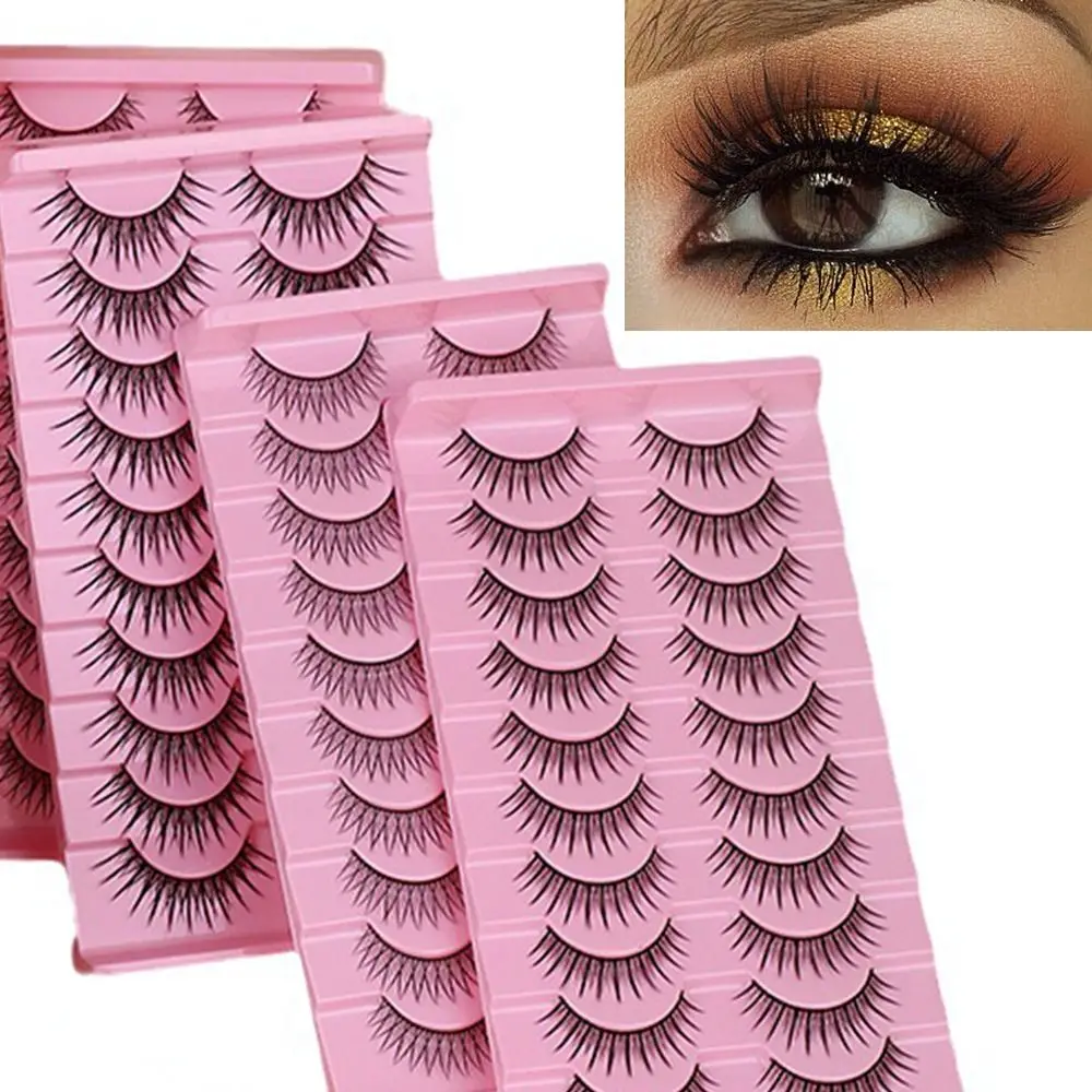 

Natural False Eyelashes Acrylic Multilayers Long Soft Sharpened Acrylic Lashes Wispy Eyelash Extension Tools Fake Eyelashes