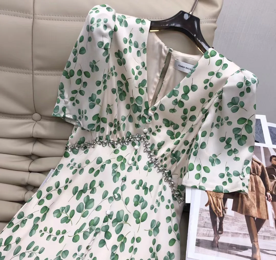 Summer bohemian silk fitted dress - AliExpress 200000345