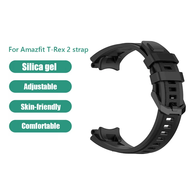  NineHorse Correa de silicona compatible con Amazfit T-Rex Ultra  Watch, correas deportivas, correas ajustables, accesorios para Amazfit T-Rex  2 para hombres y mujeres (5 colores A) : Celulares y Accesorios