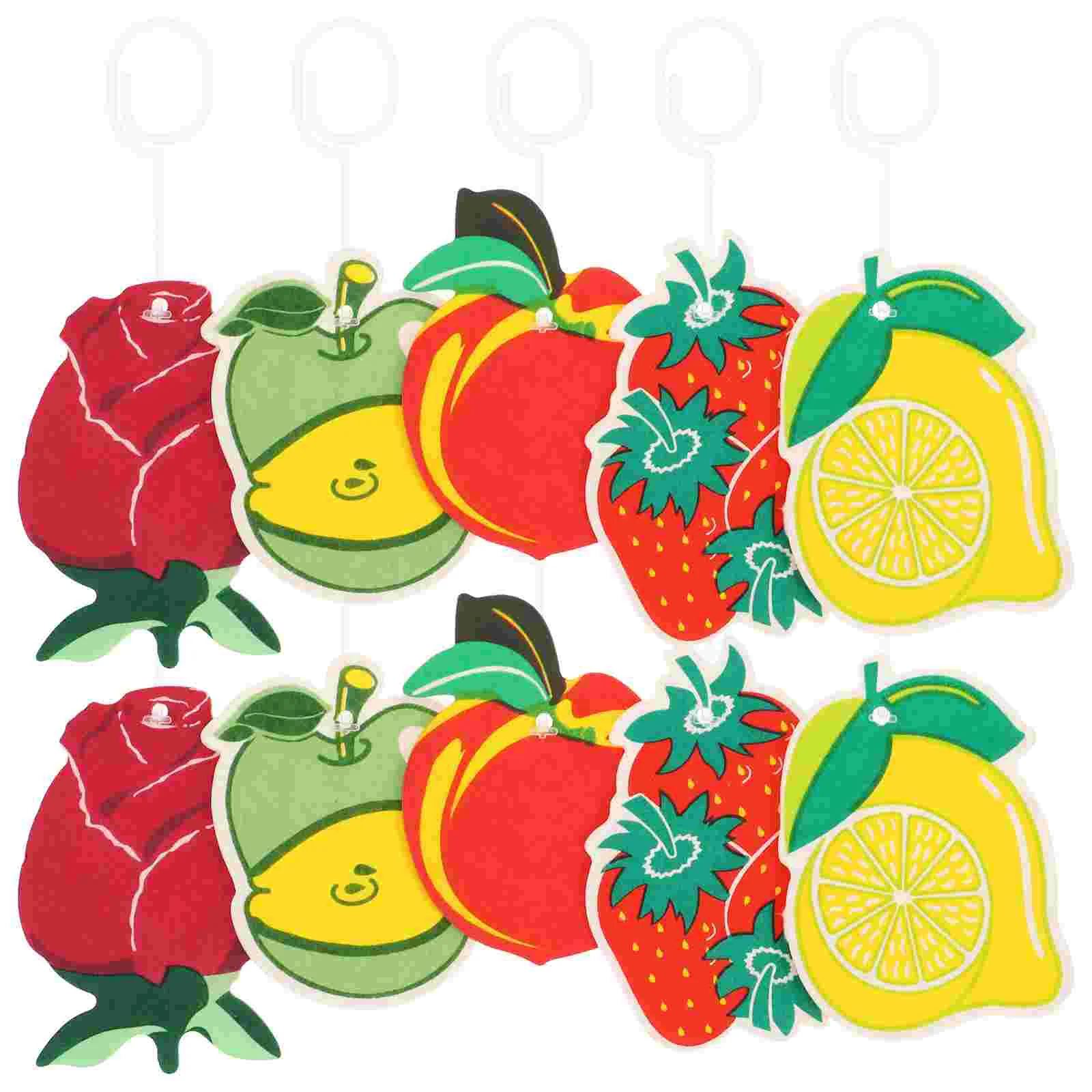 

10Pcs Car Air Fresheners Pendant Rearview Mirror Hanging Fragrance Ornament Car Decors