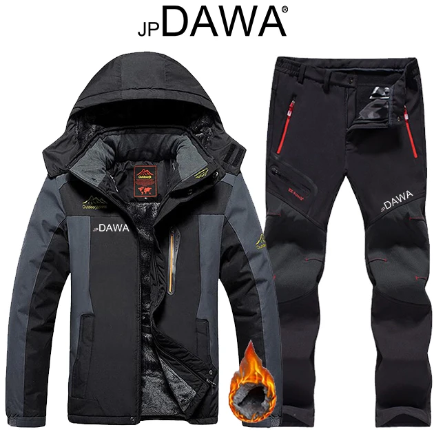 JP DAWA Autumn/Winter Men's Outdoor Fishing Set Breathable Pants