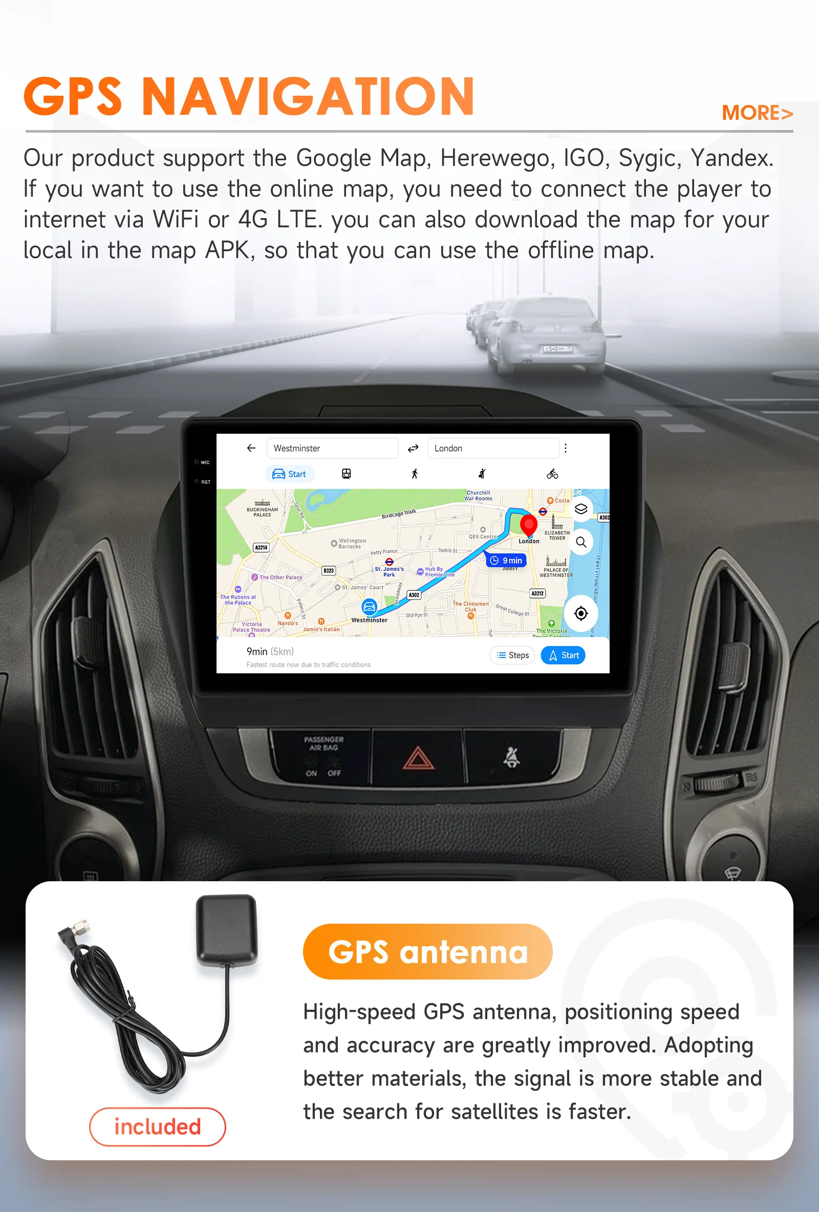 6115 Carplay Android 14 Autoradio für Hyundai Tucson 2 LM IX35 2011-2017 Multimedia-Player 8Core Autoradio 2DIN 360 Cam Bildschirm – Detail 31