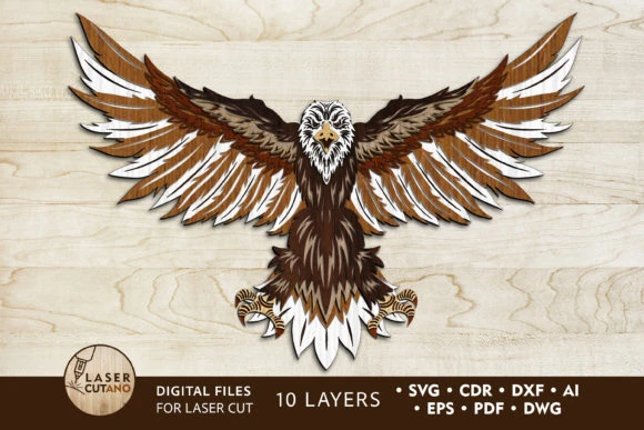 cnc wood router machine Eagle Pattern Laser Files for Cutting SVG DXF DWG CDR and Digital Multilayer Layout Files Map Laser Engraving Cutting wood pellet mill for sale