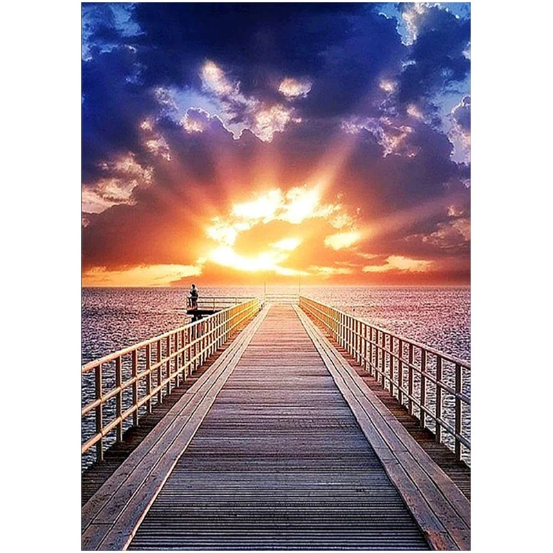 

Бриллиантовая живопись для детей и взрослых, наборы для алмазной живописи для домашнего декора стен, Пляжное украшение «сделай сам», солнце