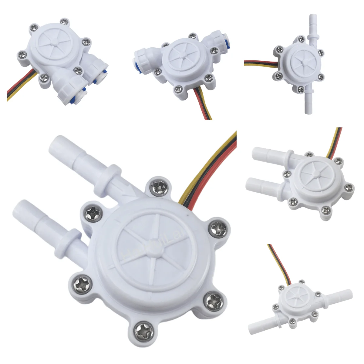 New Mini Flow 0.1-2L/Min Water Flow Sensor 1/4 Use in Coffee Water Machine 5Vdc meter