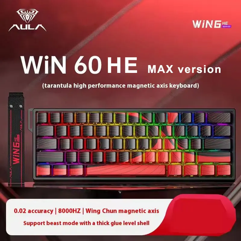 AULA Win60 HE Magnetic Switch Gaming Keyboard 8k Wired 60% Custom