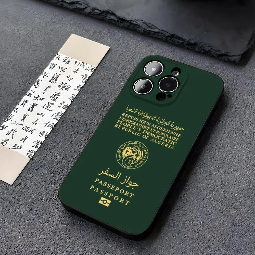 Algeria Passport Design Premium Phone Case