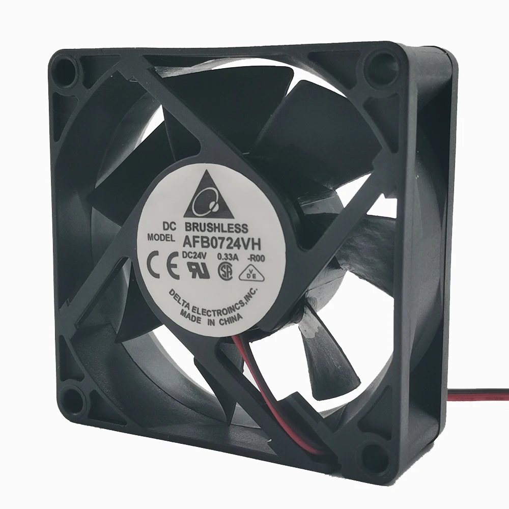 

New and original Delta AFB0724VH 7025 24V 0.33a 7cm/cm frequency converter double ball cooling fan