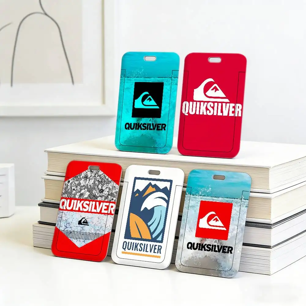 Q-QUIKSILVER 패션 편안한 넥 스트랩 끈, 투명 ID 카드 홀더, 직원..