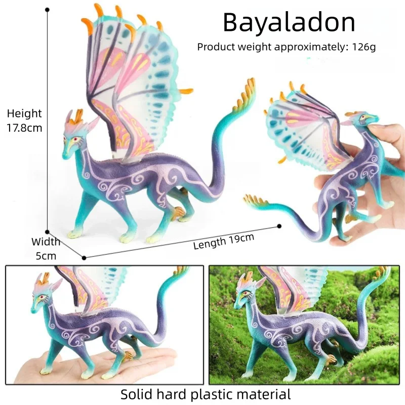 Mythical Creature Figurine - Ice Wyvern Guardian, Dragon, Phoenix & Indian Peafowl Fantasy Beast Statue