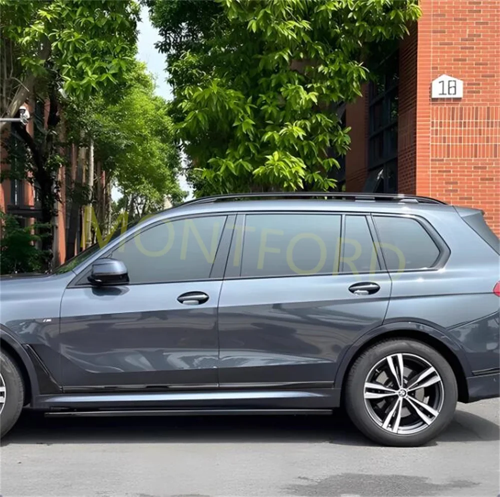 블랙 스틸 몰딩 프레임 스트립 트림 커버, BMW X7 G07 2019-2023 용