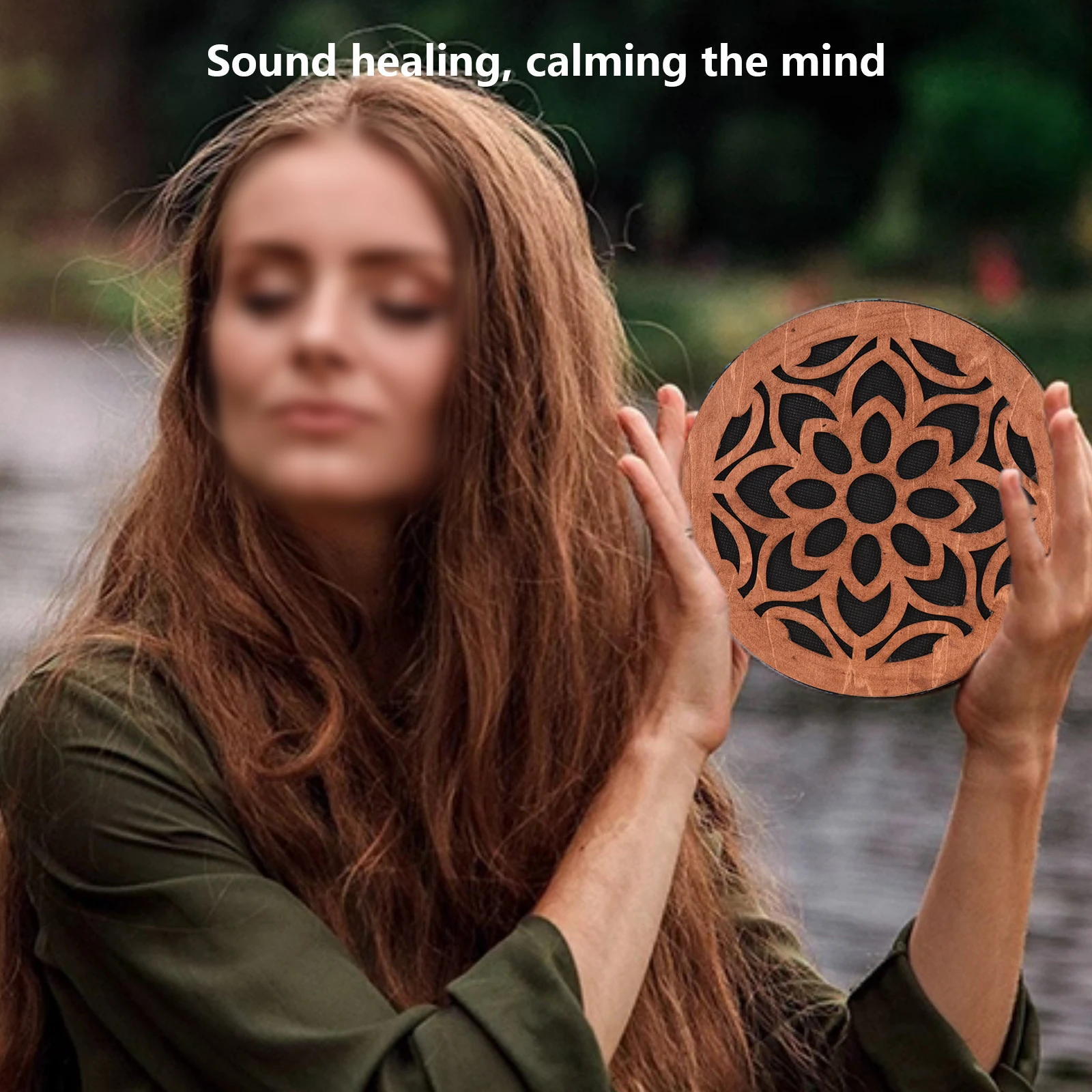 8/12-inch Ocean Drum Ethnic Percussion Instrument Onomatopoeic Music Portable Hand Drum Instrument Sound Therapy Relaxing Water