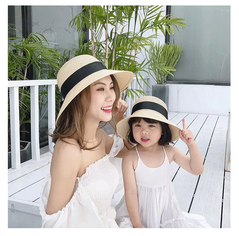 Mum & Mini Matching Straw Hat Set