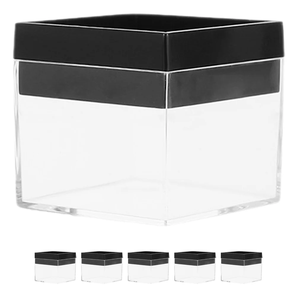 

6pcs Mineral Specimen Display Boxes Clear Specimen Sample Display Storage Box