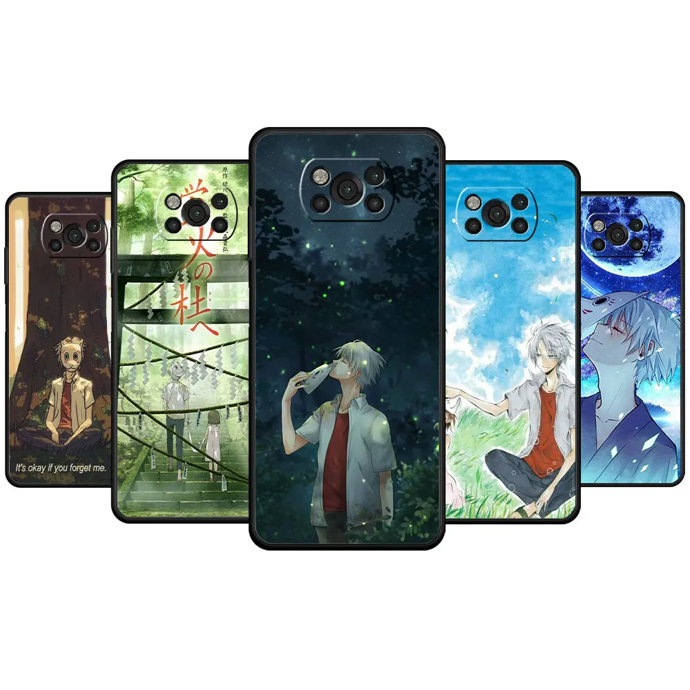 Celulares Fundas Япония Аниме маскад мальчик Hotarubi no Mori e для Xiaomi POCO F4 GT X4 M3 F3 M4 Pro 5G X3 NFC C31 Capa