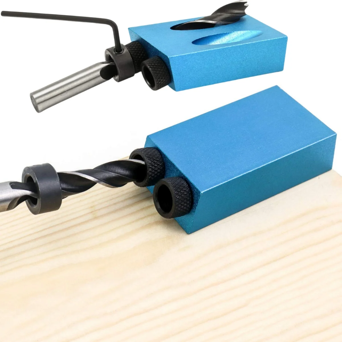 15 Degree Pocket Hole Screw Jig Dowel Drill Joinery Kit Positioner Locator Tool Carpenters Wood Woodwork Guides Joint Angle Tool