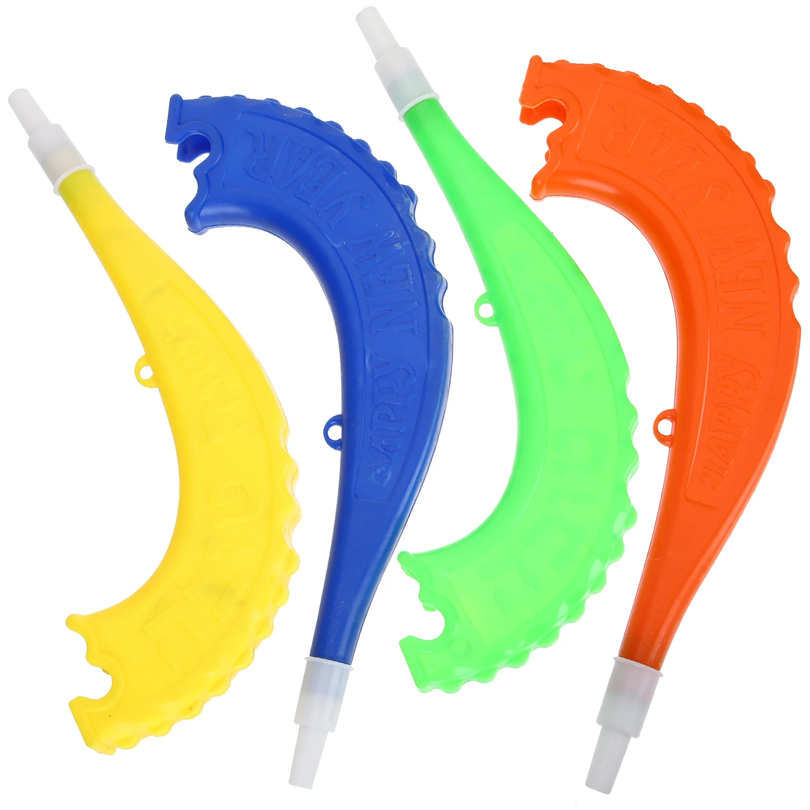 4 Pcs Toys Curved Horn Cheer Air Party Horns Cheerleading Fans Pump Cheering Prop Child 6 pcs cheer squad pom poms cheerleading prop outdoor the match reusable cheerleader cheering plastic decorative