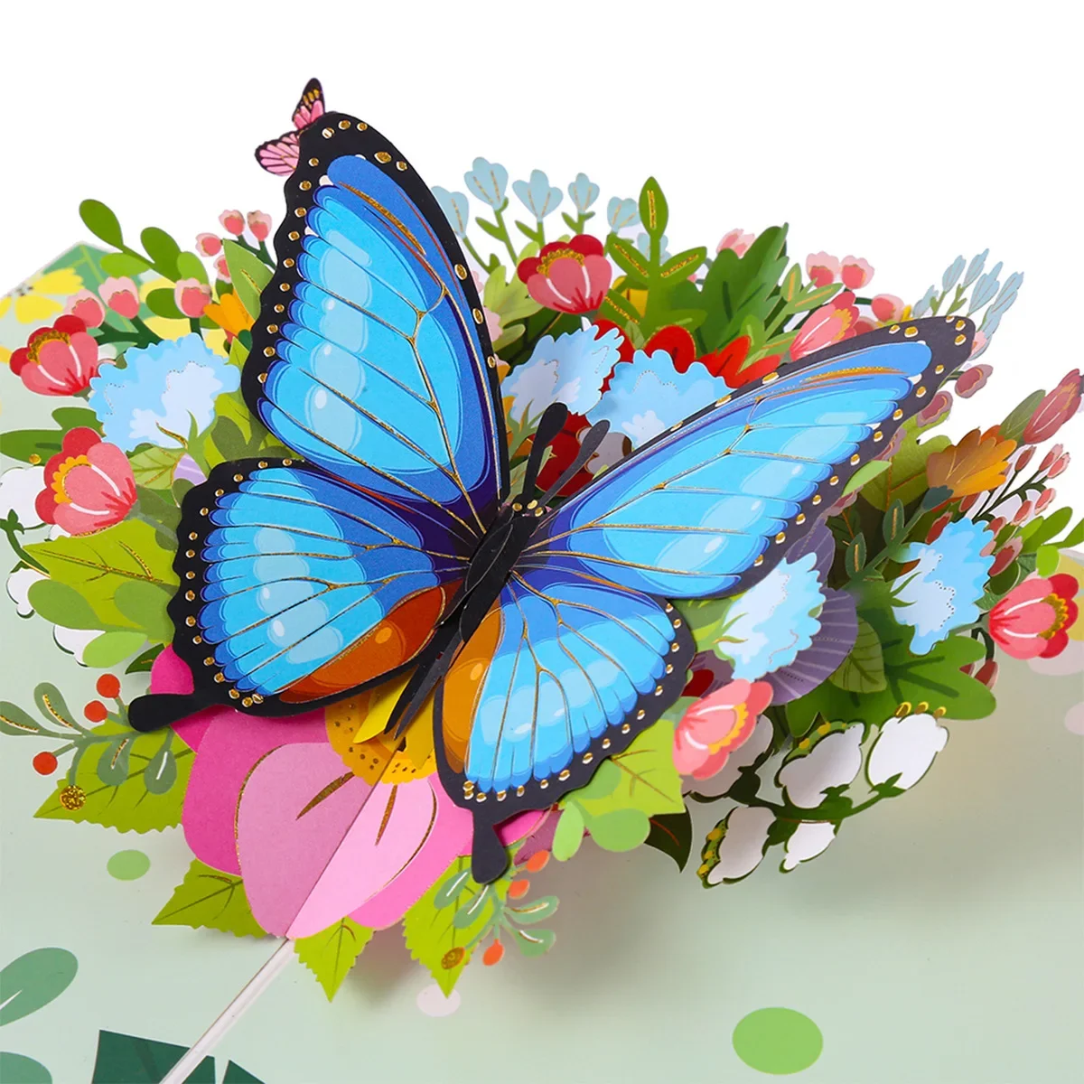 3D Pop-Up Butterfly Cards Birthday Card Anniversary Gifts Postcard Flowers Wedding Invitations Congratulation Card Gift