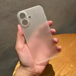 Ultra Thin Translucent Matte Hard Case - Colorful Clear Cover - iPhone 12 Mini (WHITE)