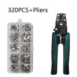 Versatile Mini Electric Crimping Tool with Wire Stripping and Cutting Features (TL 320PCS)