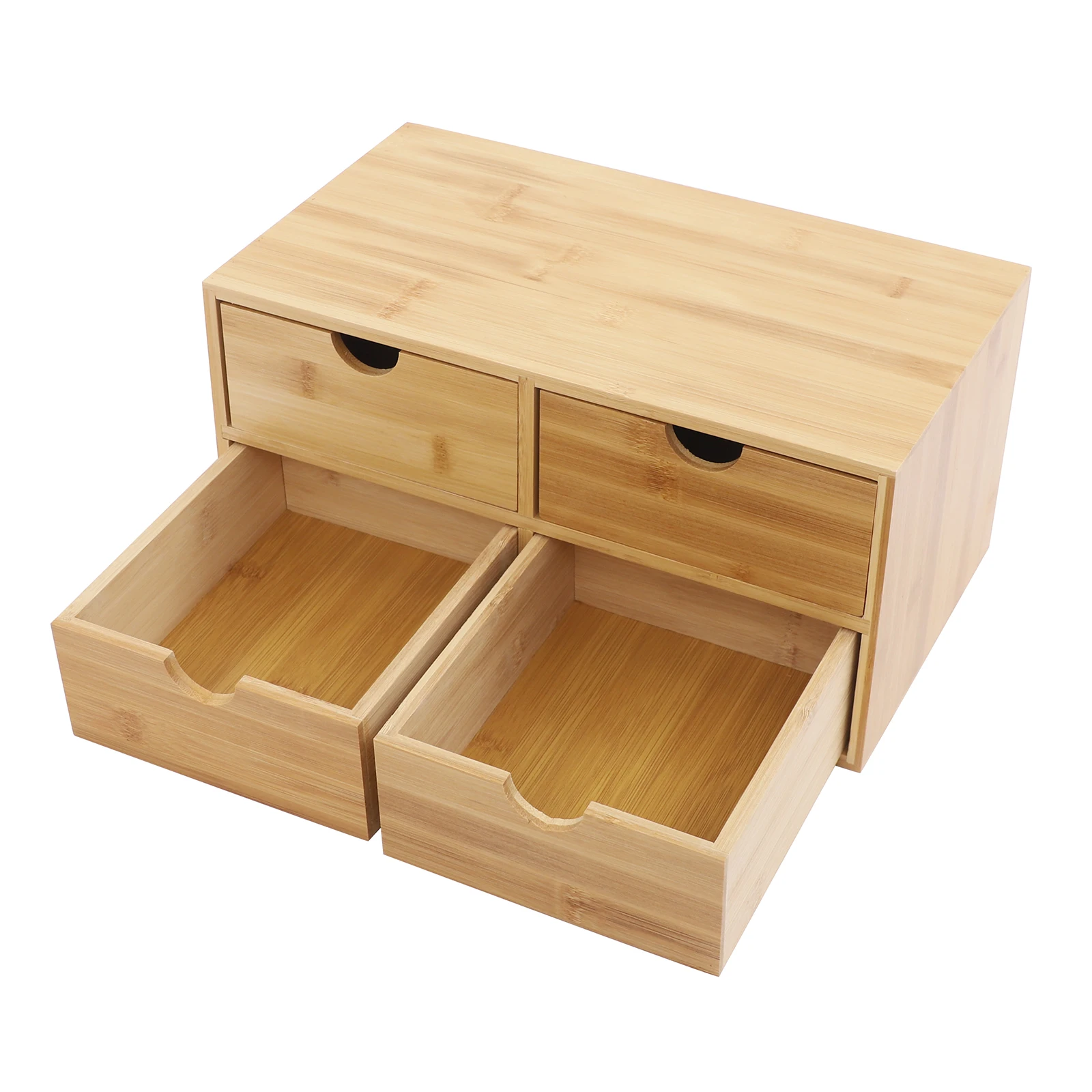 Organisateur de bureau en bambou, mini tiroir de bureau en bambou, boîte de rangement pour bureau et maison, aucun assemblage requis S52a1d63cac424fccb7ad5e798f087114D